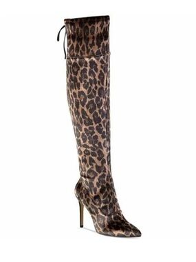 GUESS Valerine leopard knee high boots 9.5